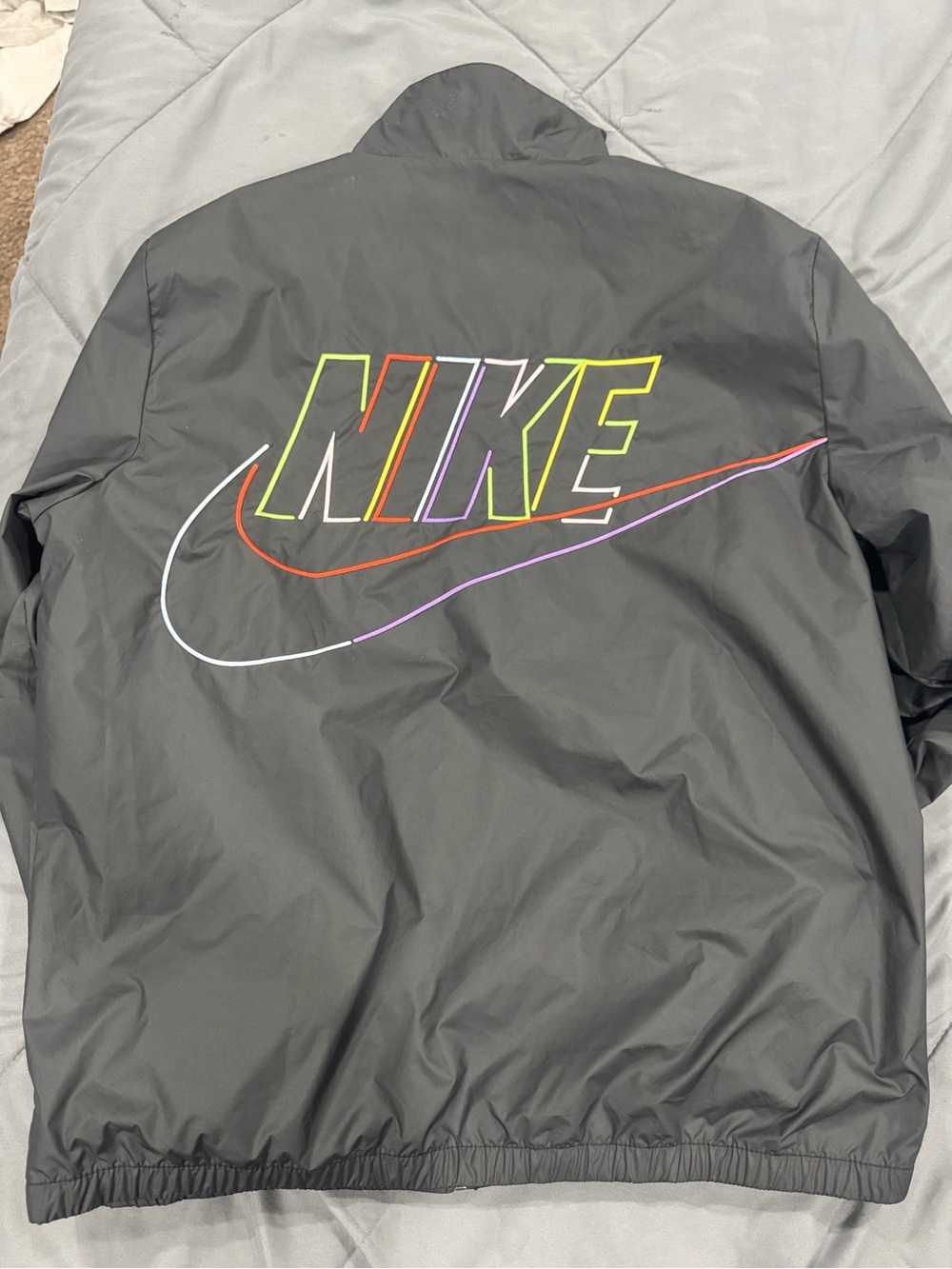 Nike Black Full-Zip Windbreaker Jacket